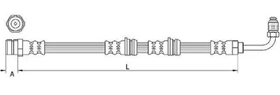 Produktbild von METZGER 4111087 Bremsschlauch für AUDI A3 Sportback (8PA) TT Coupe (8J3) TT Roadster (8J9)