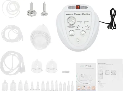 Obrázek produktu pro Masážní přístroj na tvarování těla, elektrický, několik nástavců pro všestrannou péči, BÍLÝ, EU zástrčka
