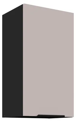 Produktbild von Küchen Hängeschrank 40 cm Küche ARONA Kaschmir beige matt + Schwarz matt Küchenzeile Küchenblock Küche Einbauküche