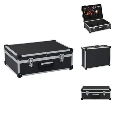 Obrázek produktu pro vidaXL Box na nářadí 46 x 33 x 16 cm černý hliník - Boxy na nářadí
