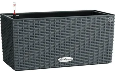 Obrázek produktu pro LECHUZA BALCONERA Cottage 40, Ozdobný truhlík, Volně stojící, Recyklovaný plast, Žula, Obdélník, Vnitřní/venkovní
