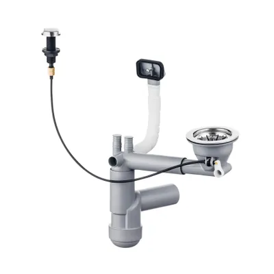 Produktbild von Siphon für Stahlspülbecken, 1-Becken Chrom