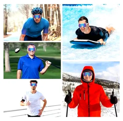 Produktbild von Schnelle Brille für Herren und Damen, Sportbrille für Fahrrad, UV400 Schutz, Radbrille, Laufbrille für Rennrad, MTB, Laufen, Golf, Reiten, Ski, Rave