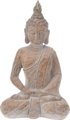 Produktbild von Buddha - H 23 cm - Braun - Kunststein