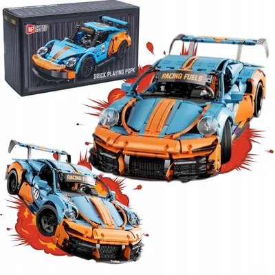 Imagen del producto de Bloques de construcción para niños, modelo del coche deportivo Porsche 911, 303 piezas