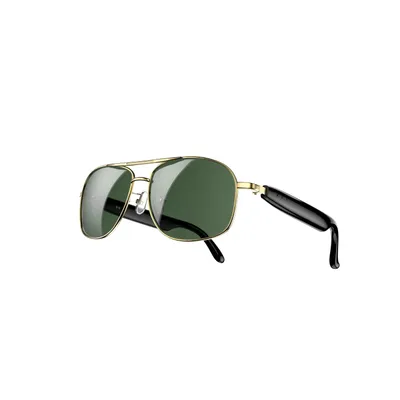Produktbild von Blackview D1 Pro Smartbrille Bluetooth 6.0, 360° Raumklang, KI-Sprachsteuerung, IP54 Wasserfest, 6 Std. Musik, Leichte Metallbrille mit UV-Schutz