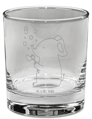 Produktbild von Mr. & Mrs. Panda Tumbler Elefant Seifenblasen - Transparent - Geschenk, Liebe, Heimat, Glas, Liebesspruch, Whiskey, Elefanten, Whisky, Lustige Sprüche, Whiskyglas, Rocks