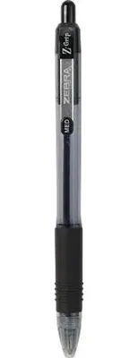 Produktbild von Kugelschreiber, 0,27 mm, Druckmechanismus, ZEBRA "Z-Grip", schwarz