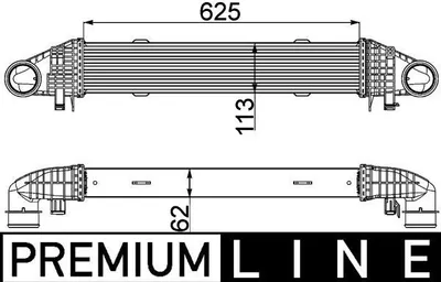 Produktbild von MAHLE ORIGINAL Ladeluftkühler CI 359 000P