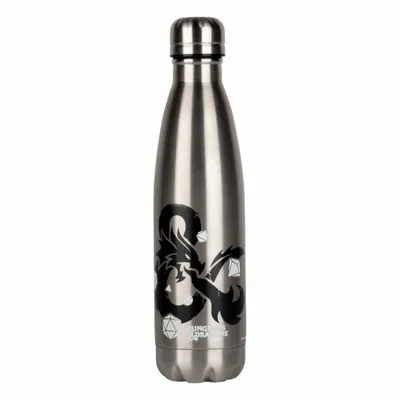 Produktbild von Konix Dungeons & Dragons Thermosflasche - Edelstahl - 500 ml - Logo-Design silver