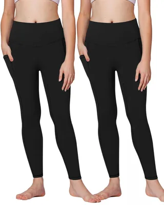 Produktbild von Omgoods – Set aus 2 Mädchen-Leggings mit Taschen, Größe 7-14 Jahre