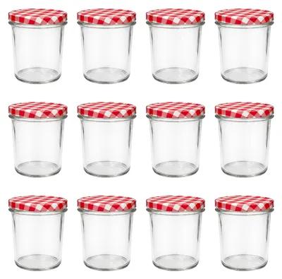 Produktbild von 12x Marmeladengläser 350 ml mit Deckel