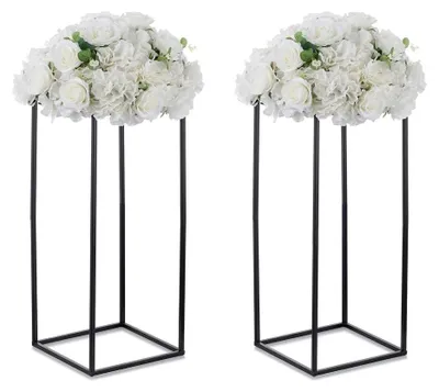 Imagen del producto de Omgoods - 2 soportes para flores s, ideales para la decoración de mesas, de 60 cm