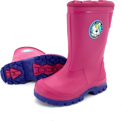 Produktbild von Premium Kinder Gummistiefel gefüttert Arch Support Sohle Regenstiefel schadstofffrei Reach konform Typ880 Rosa 31
