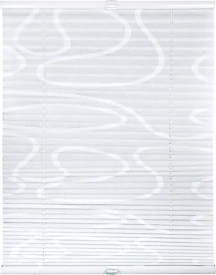 Produktbild von Plissee - Weiß - 120 x 130 cm - Klemmfix - Gemustert
