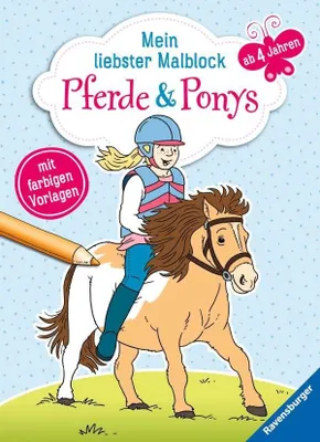 Produktbild von Mein liebster Malblock ab 4 Jahren: Pferde & Ponys