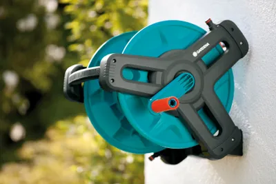 Produktbild von Wand-Schlauchtrommel Classic 50 Set, kpl. mit 20 m Schlauch, Systemteilen und Spritze
