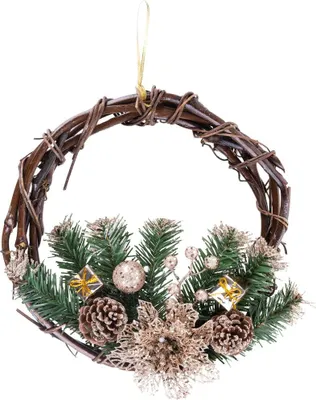 Obrázek produktu pro Vánoční věnec MagicHome, přírodní, závěsný, 30 cm