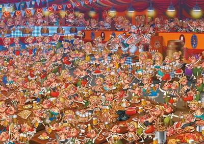 Produktbild von Piatnik Puzzle Bierfest 1000 Teile - bunte Puzzle Erwachsene