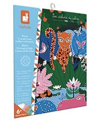 Produktbild von Janod Dekorationsspielzeug - Kreatives Board mit Dschungel-Stickern