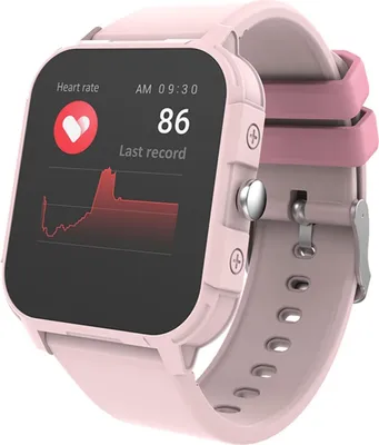 Produktbild von Forever IGO 2 JW-150 1.3'' IPS Media Control / HR / Blood Pressure / Social Pink inteligentny i dopasowany zegarek