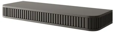 Produktbild von Selsey Ovarlo - Schminktisch hängend mit 2 Schubladen, Schwarz, 113 cm
