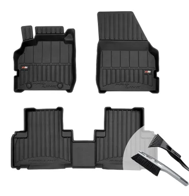 Productafbeelding van moto-MOLTICO 3D rubberen vloermatten voor auto, set van 4 stuks, all-weather rubberen voetmatten - geschikt voor Renault Scenic II (2003-2009)