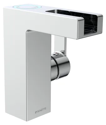 Produktbild von SCHÜTTE LED Waschtischarmatur ORINOCO Einhebelmischer mit Schwallauslauf Wasserhahn Bad Chrom