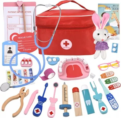 Image de Set médical pour enfants Petit docteur dans un sac 28 éléments JOUET XXXL