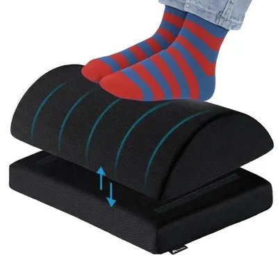 Obrázek produktu pro Nastavitelná podnožka pod stůl, ergonomická podnožka s protiskluzovou pěnou