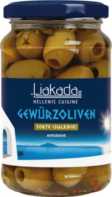 Zdjęcie produktu dla Liakada zielone oliwki bez pestek ATG 170g
