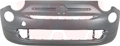 Produktbild von VAN WEZEL Stoßstange Stoßfänger für FIAT 500 (312) Grundiert Glatt Schwarz 1614574