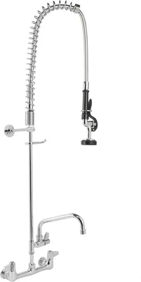 Obrázek produktu pro G1/2 Nástěnná dřezová baterie otočná o 360 stupňů pro komerční použití v hotelových barech (EQ2802A08 (s baterií) )