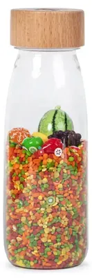 Produktbild von Sinnesflasche Learn Fruits - 14 x 4 cm - Mehrfarbig | by Petit Boum