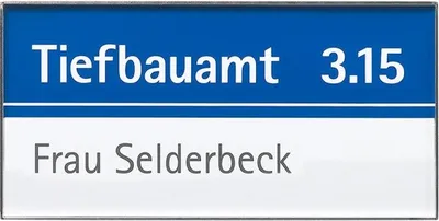 Produktbild von RIO Türschild 75, Format: 74,75x149,5 mm