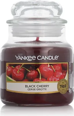 Produktbild von Yankee Candle Classic Small Jar Candles Duftkerze Black Cherry 104 g
