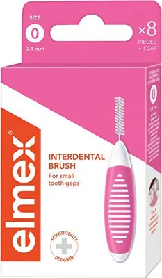Produktbild von Elmex Pink Interdental Brush Size 0 0.40mm