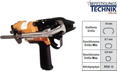 Produktbild von Bostitch SC742B-E 32mm Nase Druckluft Hog Ring Zange für 110 Ringklammern Ring16 KL-97
