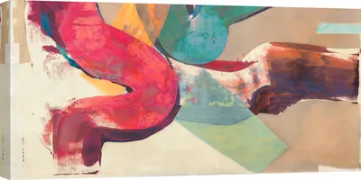 Obrázok produktu pre Abstraktná maľba na plátne - Haru Ikeda, Som taký optimistický - 100x50 cm