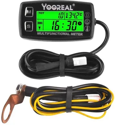 Produktbild von Famanu Digitale Motortemperatur- und Drehzahlmesser - für Scooter und Motorräder