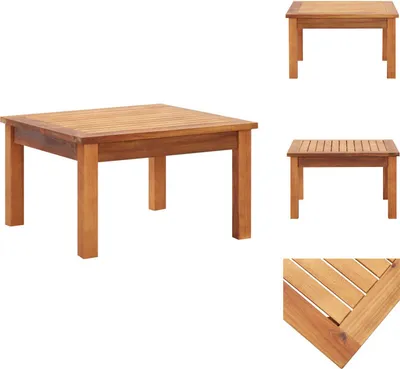 Zdjęcie produktu dla vidaXL Stolik ogrodowy 60 x 60 x 36 cm z litego drewna akacjowego - Stoliki ogrodowe