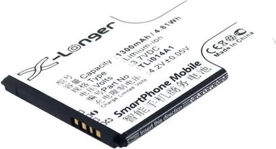 Produktbild von Akku für Vodafone 785 Li-Ion 3,7 Volt 1300 mAh schwarz.