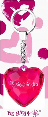 Zdjęcie produktu dla Brelok serce - Księżniczka - Be-Happy Gifts