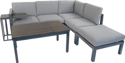 Produktbild von »Braga« Gartenlounge Set, Aluminium, grau