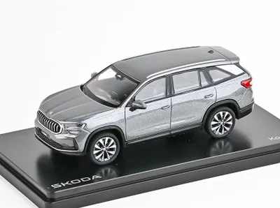 Image de Škoda Kodiaq II (2023), couleur gris graphite métallisé, marque ABREX, échelle 1:43