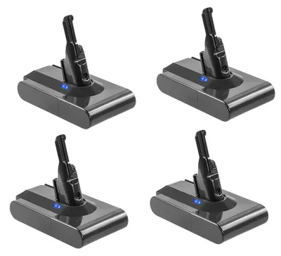Image de Batterie, capacité de 9800 mAh, compatible avec la série V8, V8 : 21,6 V - 4 pièces