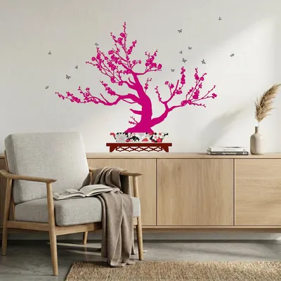 Image de Autocollants muraux décoratifs avec motif de bonsaï