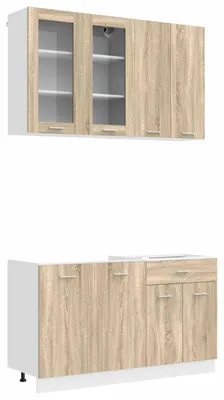 Produktbild von vidaXL Kücheneinheit LYON 4 stk. Sonoma-Eiche Holzwerkstoff