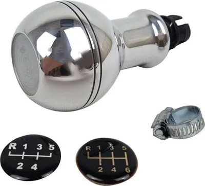 Produktbild von Schaltknauf Schaltknopf für VW Caddy 2003-2025 5/6 Gang Aluminium Silber