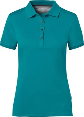 Produktbild von HAKRO Poloshirt Baumwolle-Tec Damen #214 Gr. XL smaragd